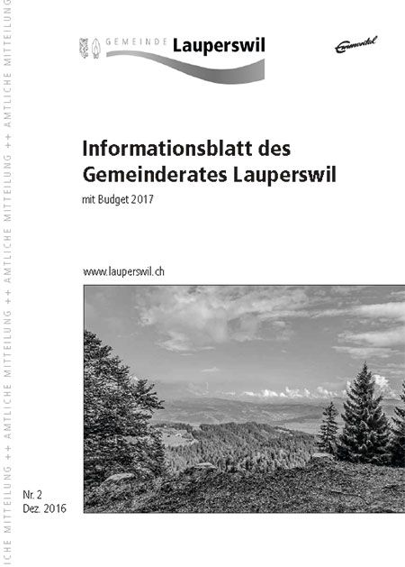 Informationsblatt Dezember 2016